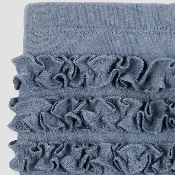 Baby Girls' 2pk Floral Ruffle Pants - Blue - Picture 6 of 6